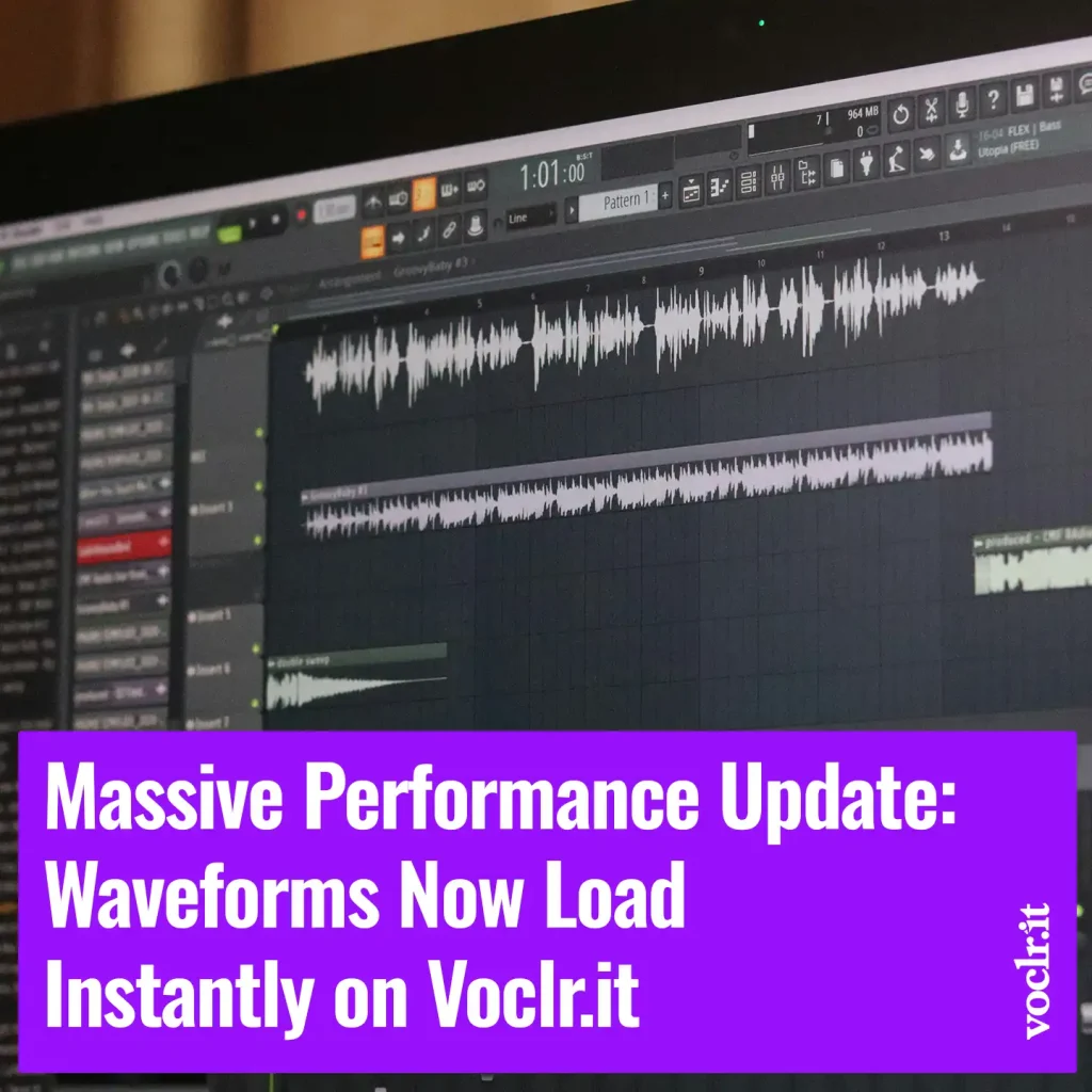 Massive Performance Update: Waveforms Now Load Instantly on Voclr.it