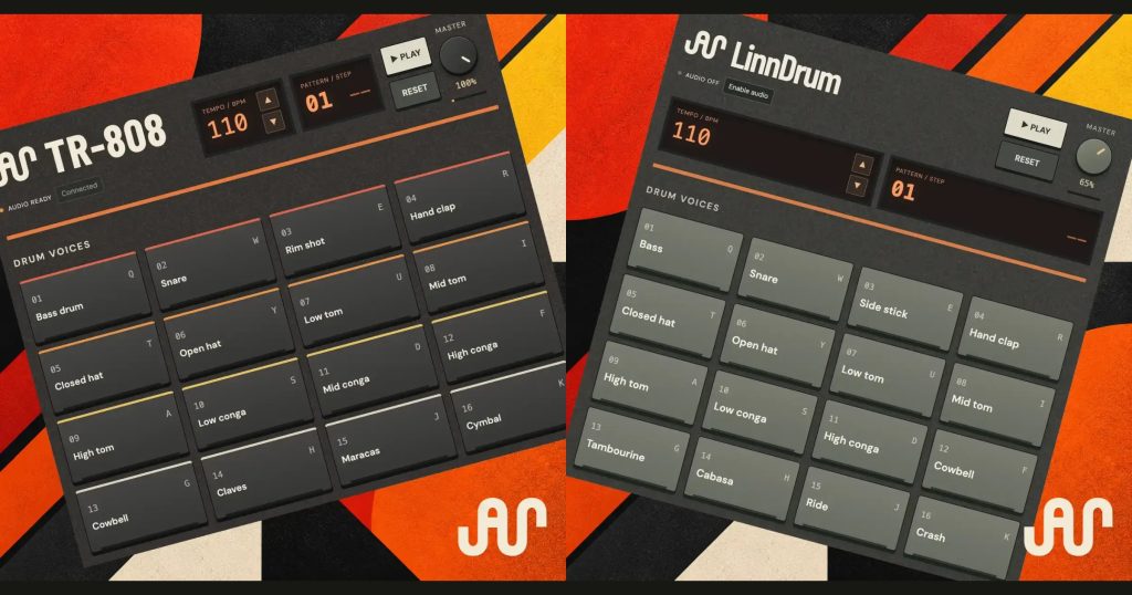 Free TR-808 and LinnDrum emulators are now on AudioNode